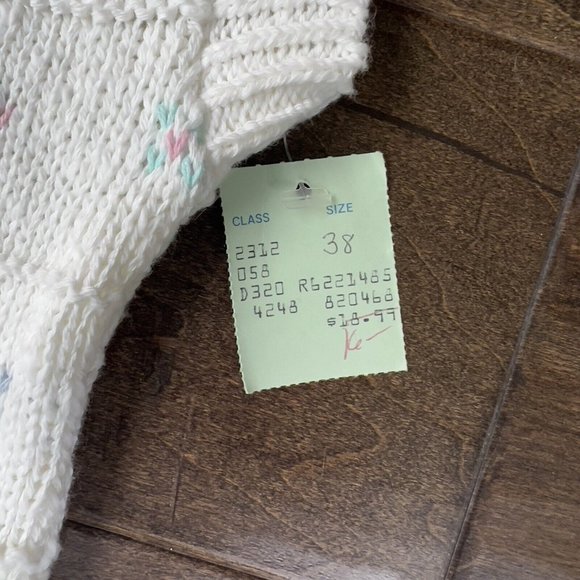 Vintage 1980s Jane Adams Sleeveless Sweater Vest Size M* 38 W/Original Tags - Picture 4 of 11